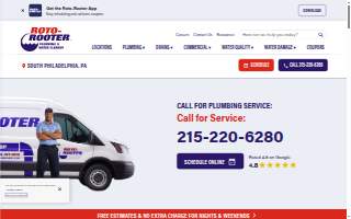 Roto-Rooter Plumbing & Water Cleanup of Philadelphia website