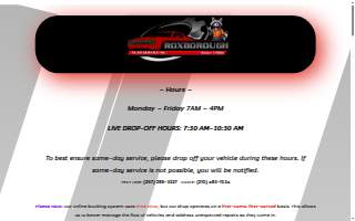 Roxborough Auto Service website