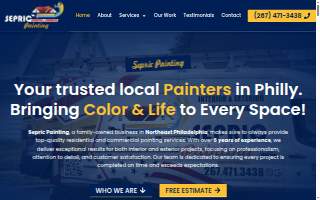 Sepric Painting & Remodeling website
