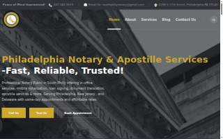 South Philly Notary & Apostille website
