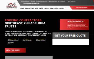 Spennato Family Roofing website