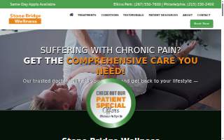 Stone Bridge Wellness website