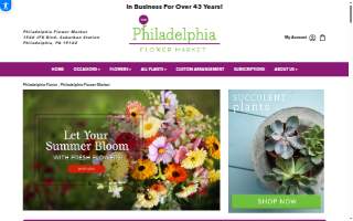 The Philadelphia Flower Market website