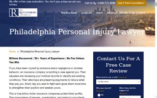 The Rothenberg Law Firm Accident and Injury Lawyers of Philadelphia website