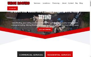 Union Roofing website