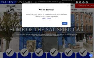 Wayne's Garage Inc. website