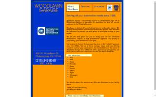 Woodlawn Garage website