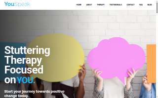 YouSpeak Stuttering Therapy website