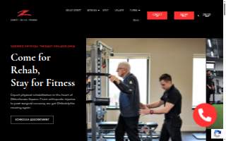 Zarett Rehab & Fitness website