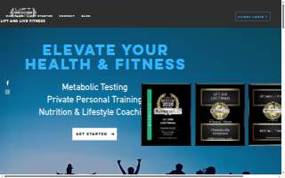 LIFT and LIVE Fitness website