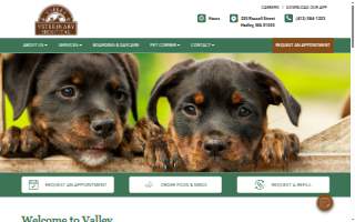 Valley Veterinary Hospital website