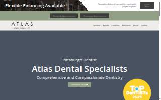 Atlas Dental Specialists website