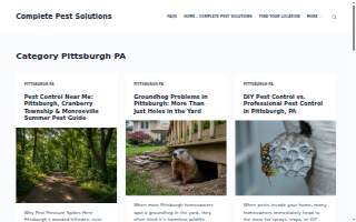 Complete Pest Solutions Pittsburgh website