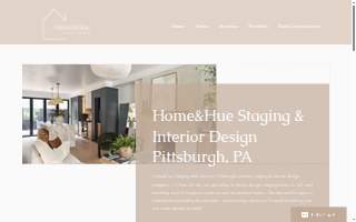 Home & Hue Staging & Interior Design website