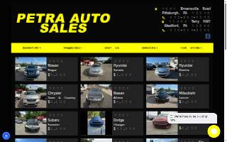 Petra Auto Sales website