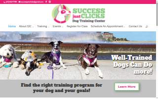 Success Just Clicks Dog Training website