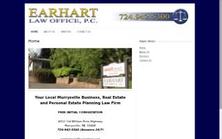 Earhart Law Office, P.C. website