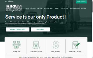 Kirk Trucking Service Inc website