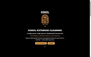 Sokol Exterior Cleaning website