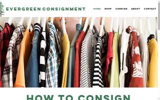 Evergreen Consignment and Gift Co. website
