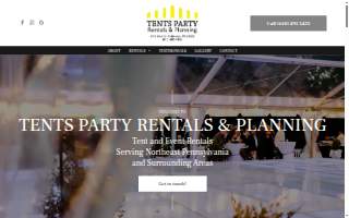 Tents Party Rentals & Planning website