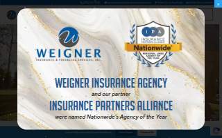 Weigner Insurance and Financial Services website