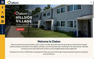 Diakon Community Services for Seniors website