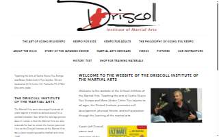 Driscoll Institute of the Martial Arts website