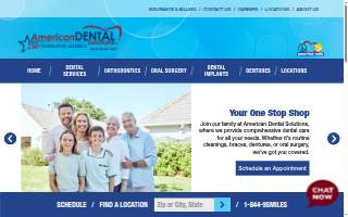 American Dental Solutions website