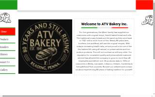 ATV Bakery Inc. website