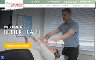 Core Health Chiropractic website