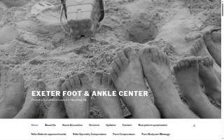 Exeter Foot & Ankle Center website