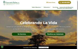 Funeraria Kuhn website