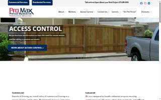 Pro Max Fence, LLC website
