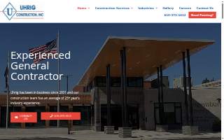 Uhrig Construction, Inc website