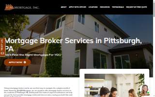 AJM Mortgage Inc of Robinson website