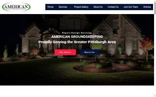 American Groundskeeping website