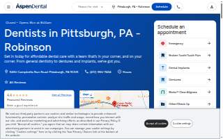Aspen Dental - Pittsburgh, PA - Robinson website