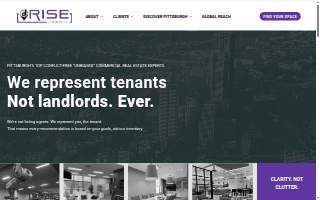 Rise Commercial website