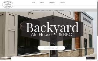 Backyard Ale House website