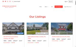 Christian Saunders Real Estate website