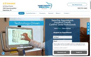 Hartwood Dental Associates website