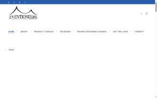 Eventioneers Event Rentals Warehouse website