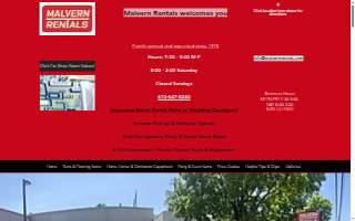 Taylor Rental Center website