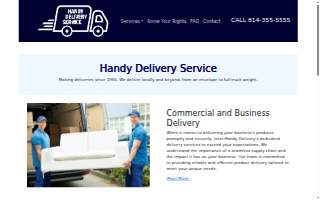 Handy Delivery website