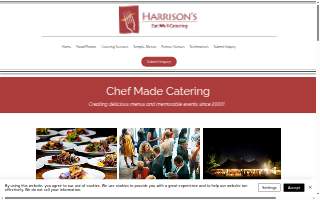 Harrison's Eat Well Catering website