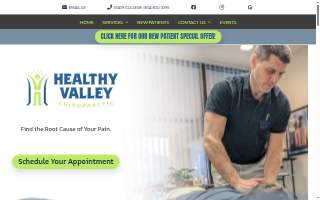 Healthy Valley Chiropractic website