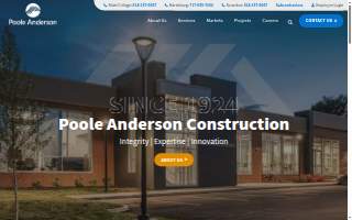 Poole Anderson Construction website