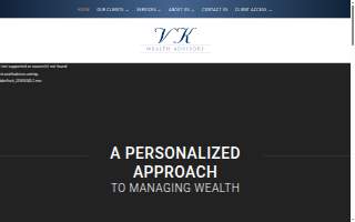 VK Wealth Advisors website