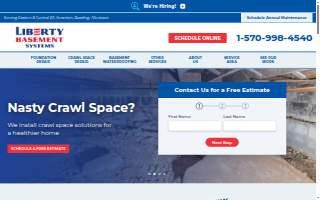 Liberty Basement Systems website